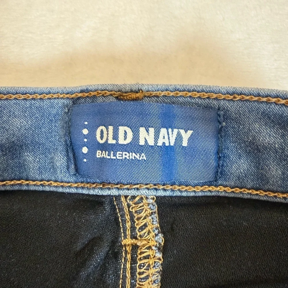 Old Navy Girls Ballerina Skinny Jeans - Medium Blue with Adjustable Waistband